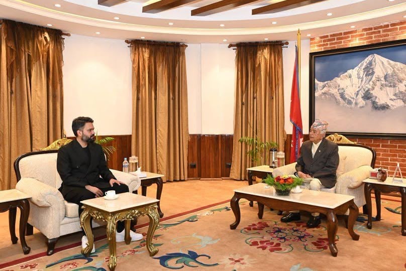 राष्ट्रका नाममा सम्बोधन सके लगतै राष्ट्रपति कार्यालय पुगे प्रधानमन्त्री बालेन